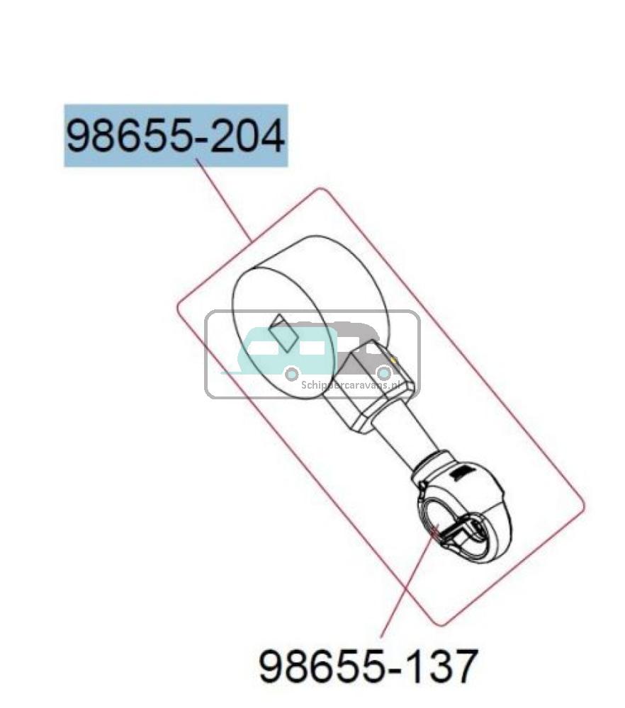 Fiamma Opdraaimechanisme F65S Deep Black