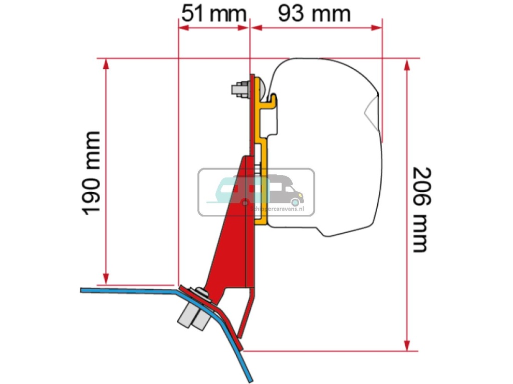 Fiamma Kit Ford Custom ≥23 V710 F45S F43Van