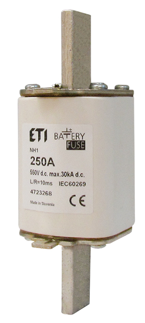 Meszekering NH1 gBat 200A/550V DC