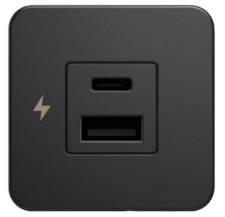 SCANSTRUT Double USB-A + USB-C Tile