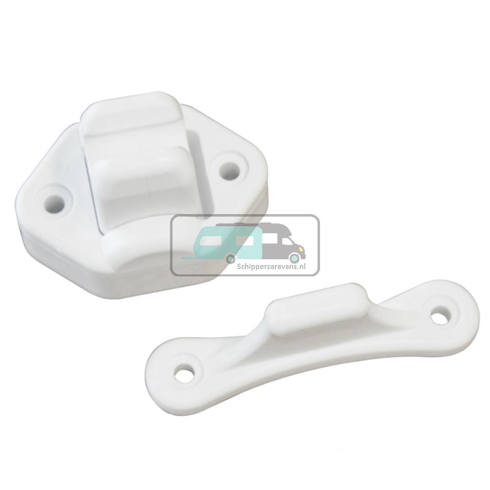 Deurvanger 2-delig Beweegbaar Wit 9mm