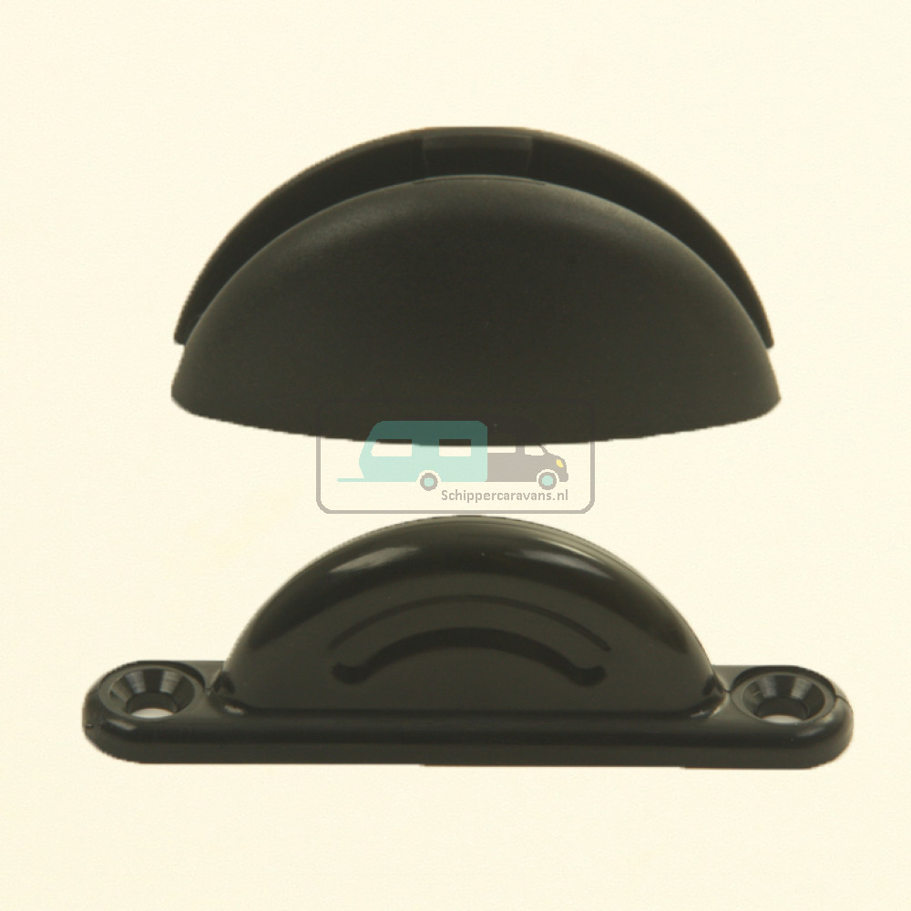 Deurvanger Plopp 2-delig Zwart