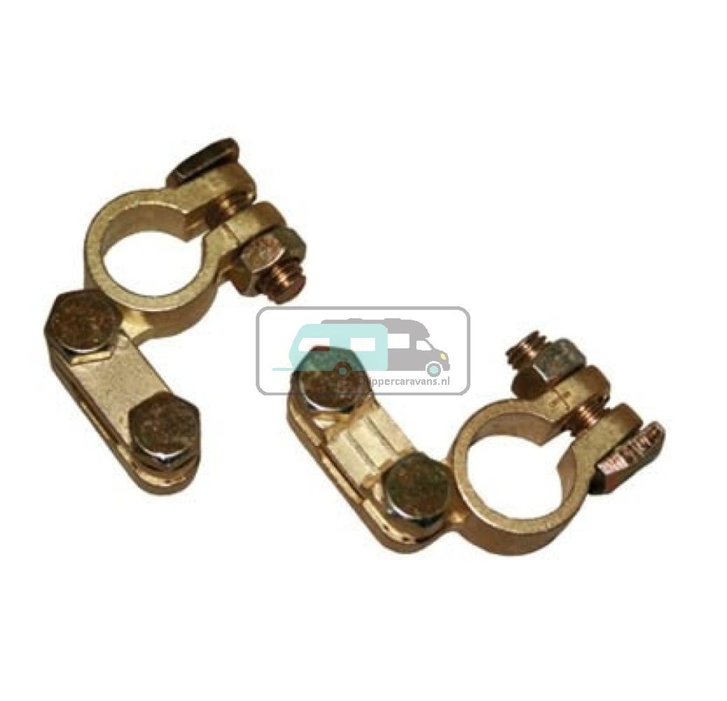 Accupoolklemset plus en min