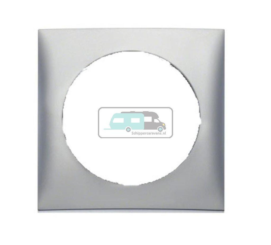 Berker Afdekraam Flow 1-Vaks Chroom Mat