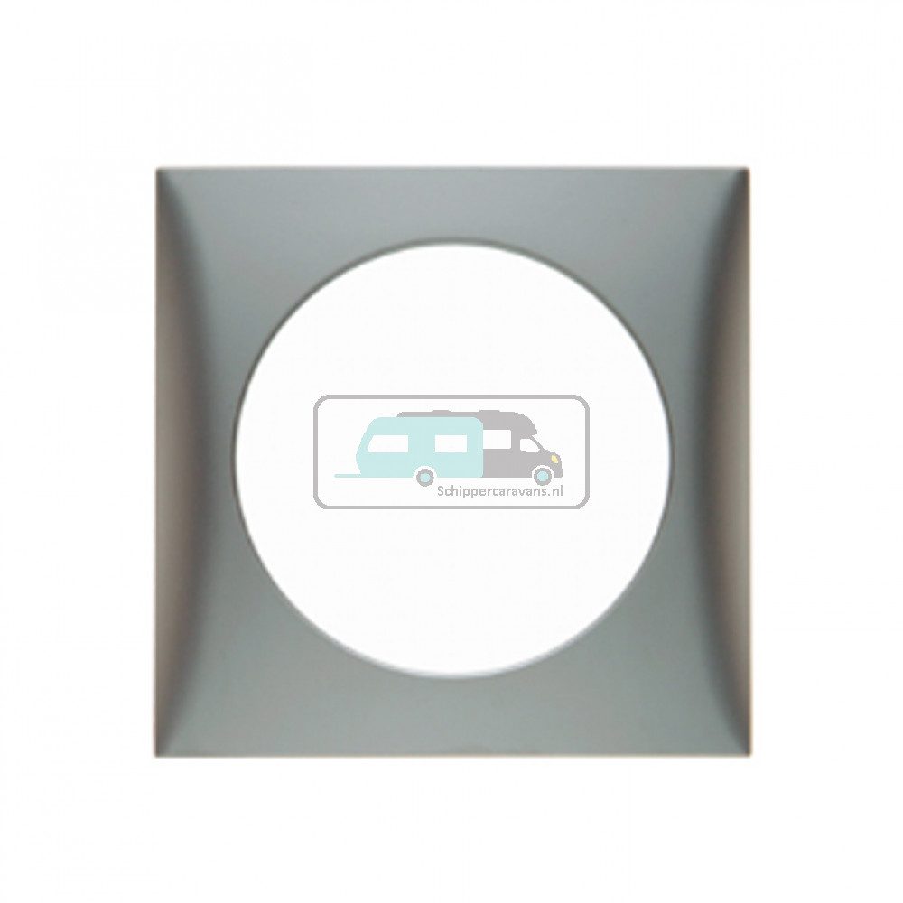 Berker Afdekraam Flow 1-Vaks RVS Mat Gelakt