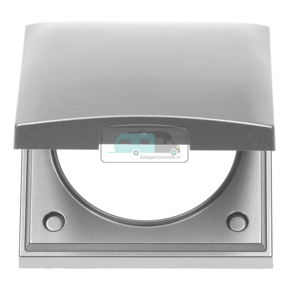 Berker Afdekraam Flow/Pure 1-Vaks met Klep RVS Mat Gelakt