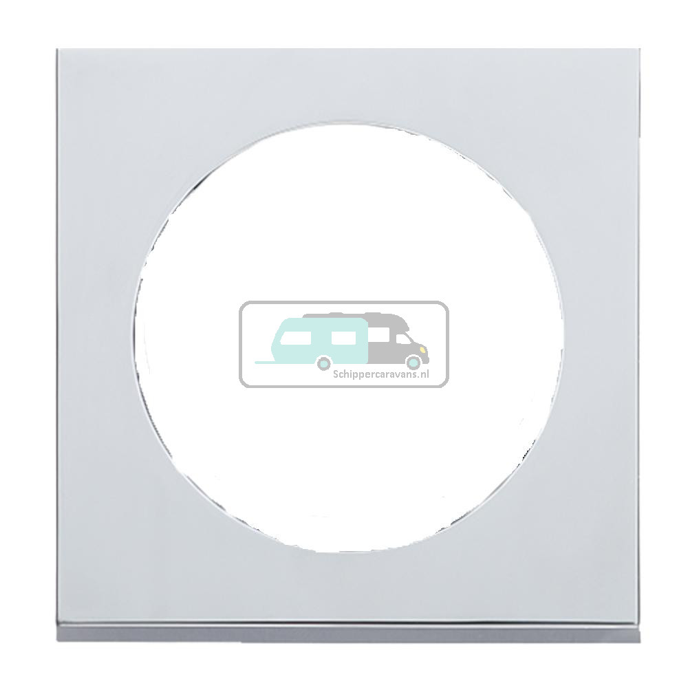 Berker Afdekraam Pure 1-Vaks Chroom Mat