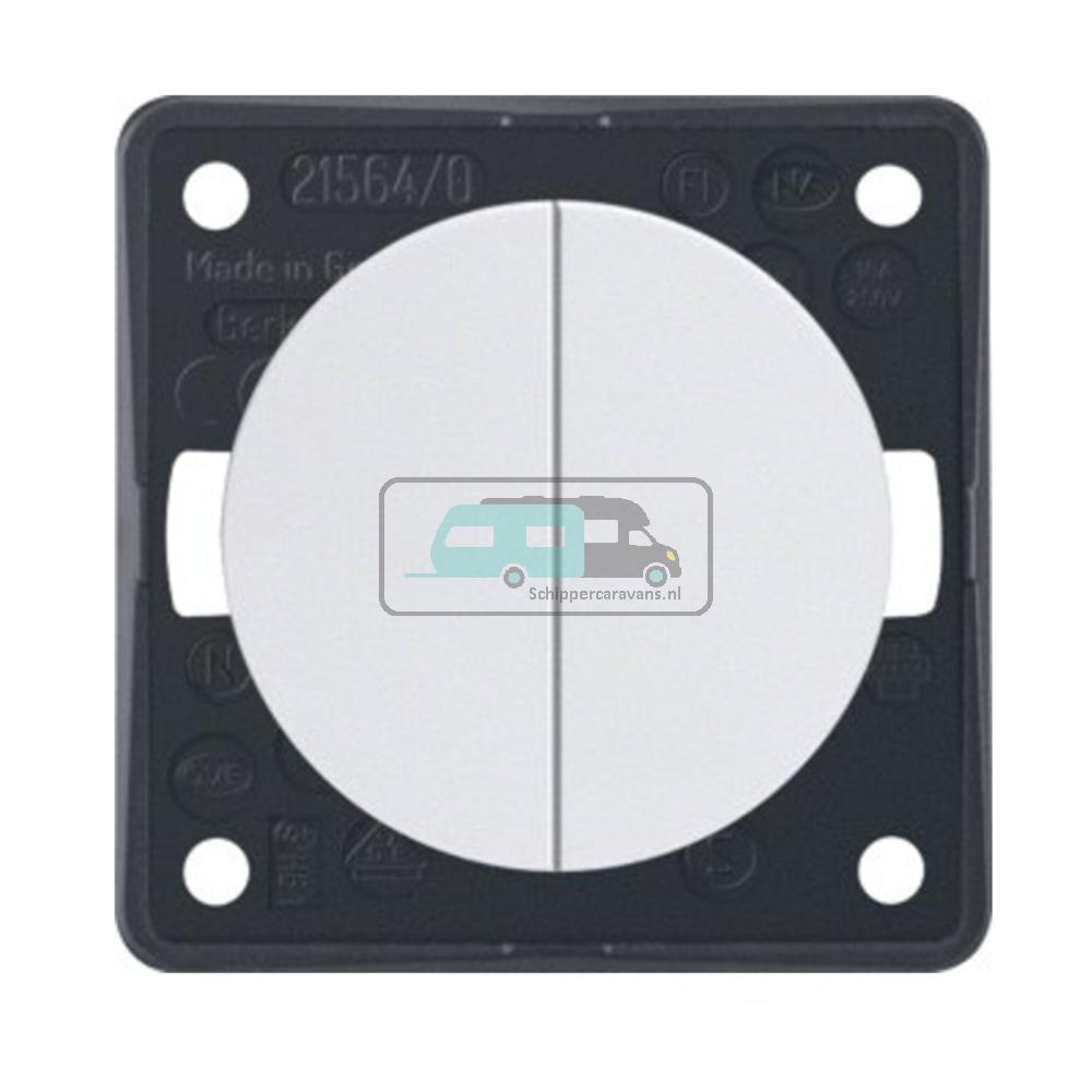 Berker Impuls Serieschakelaar Flow/Pure Inbouw Wit Hoogglans