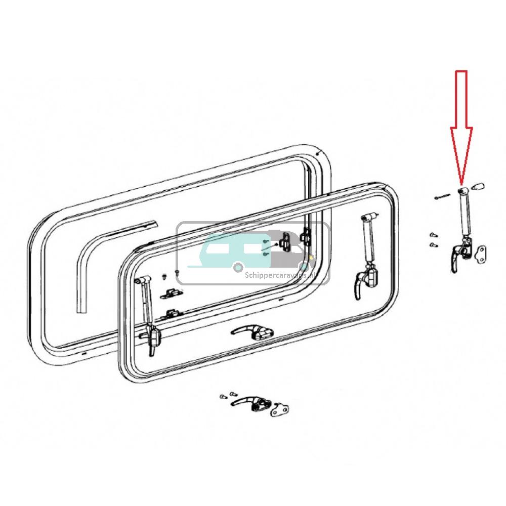 [OCS_A0030909] Dometic Raamuitzetter Klik-Klak 350 S7 Uitzetraam
