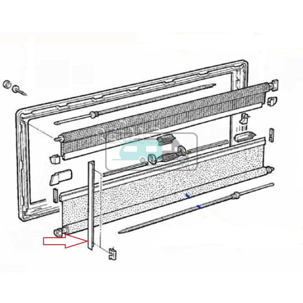 [OCS_A0030956] Dometic S4 Raam Geleider 1mtr