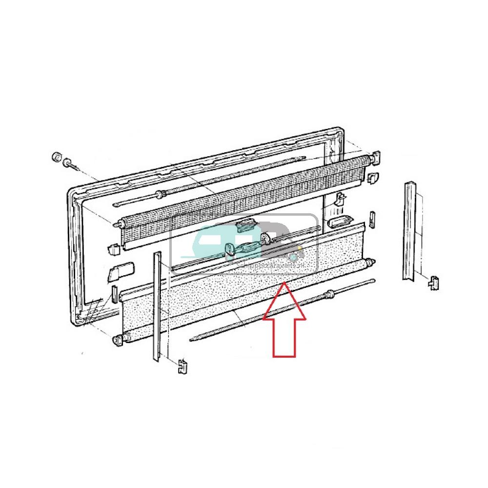 [OCS_A9907509] Dometic S3/S4 Vliegenrollo 55 x 60 Crèmewit