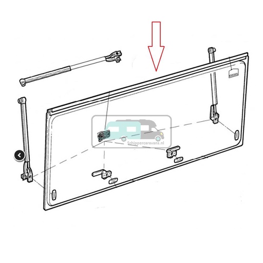 [OCS_A0031056] Dometic S4/S5 Kader zonder Raam 75x45
