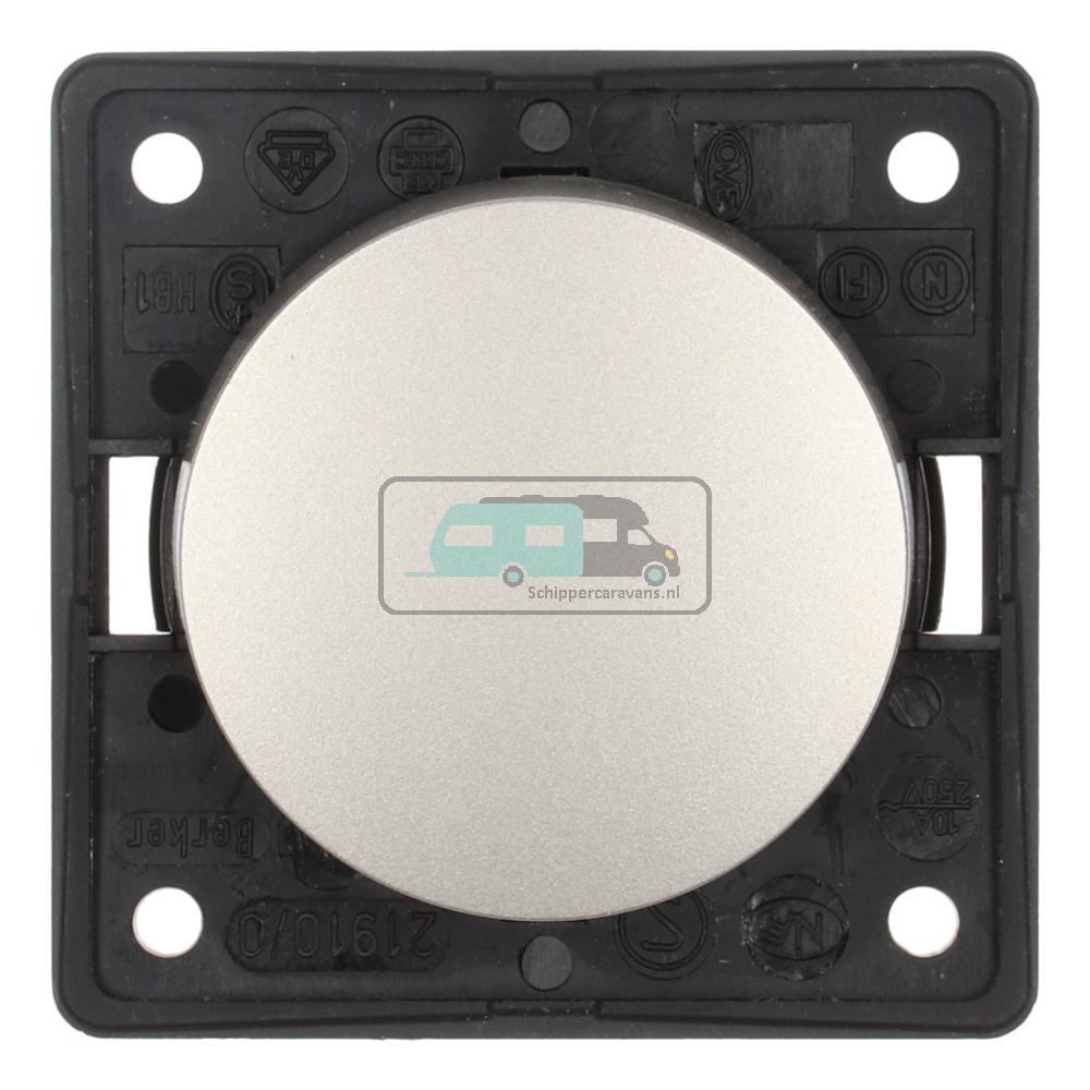 [OCS_A0032322L] Berker Impulsschakelaar Flow/Pure Inbouw RVS Mat