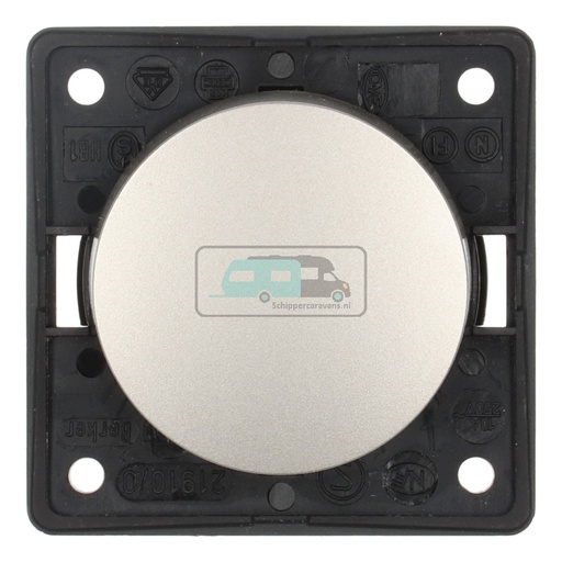 [OCS_1902059B] Berker Impulsschakelaar Flow/Pure Inbouw RVS Mat