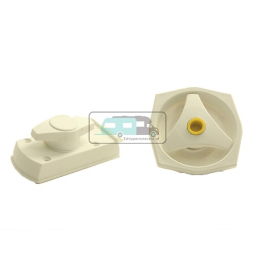 [OCS_A0033520L] Deurslot Rond FF2 zonder Cilinder Rechts Wit