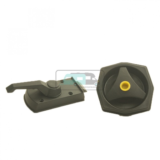 [OCS_1912063B] Deurslot Rond FF2 zonder Cilinder Links Zwart