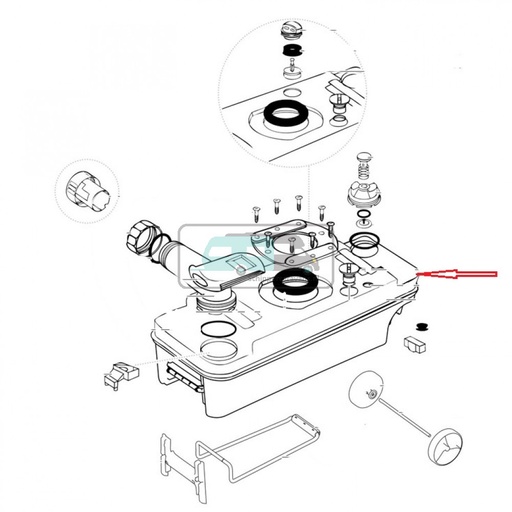 [OCS_20063674] Bovenkant holdingtank
