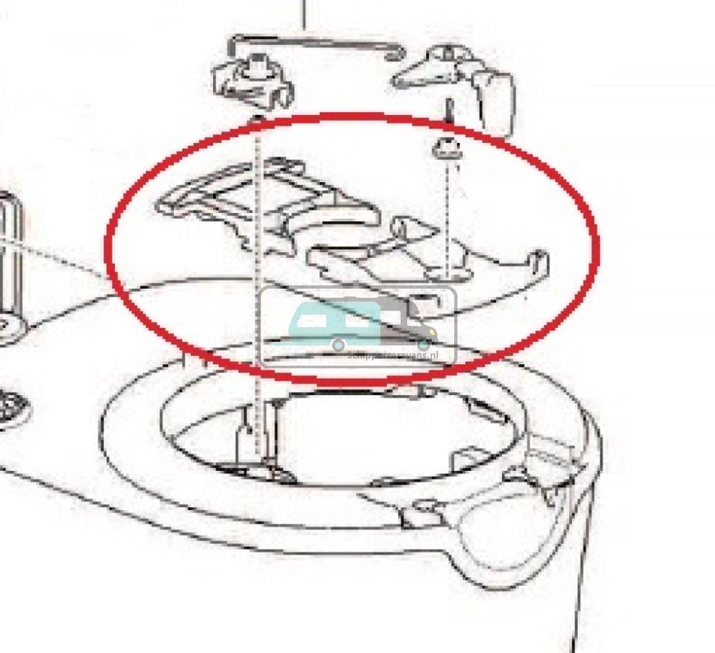 [OCS_A9902025] C220 Bowl Retainer Bracket