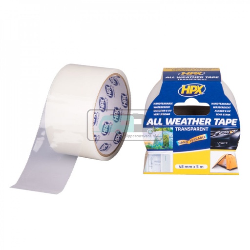 [OCS_2010062] HPX All Weather Tape Transparant 5mtr