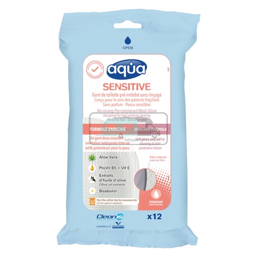 [OCS_2070008] Aqua Washand Vochtig Lichaam 12st.