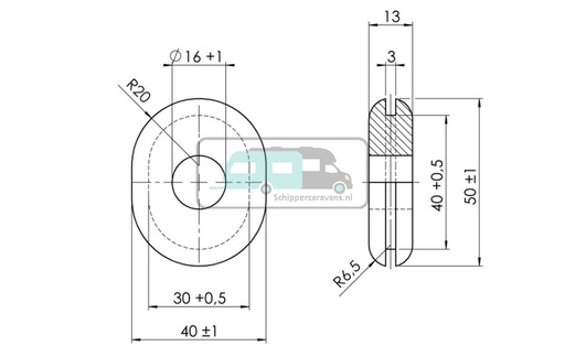 [OCS_2319091] AL-KO Reservewielhouder EH1 Rubber Ovaal >2013