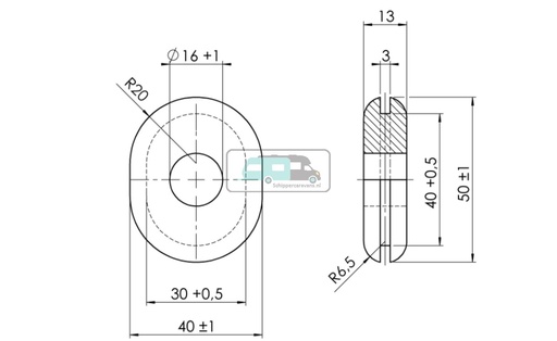 [OCS_A0034043L] AL-KO Reservewielhouder EH1 Rubber Ovaal >2013