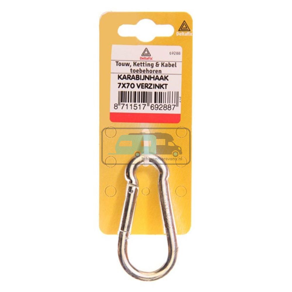 [OCS_A0031325] Deltafix Karabijnhaak Verzinkt 60mm 1st
