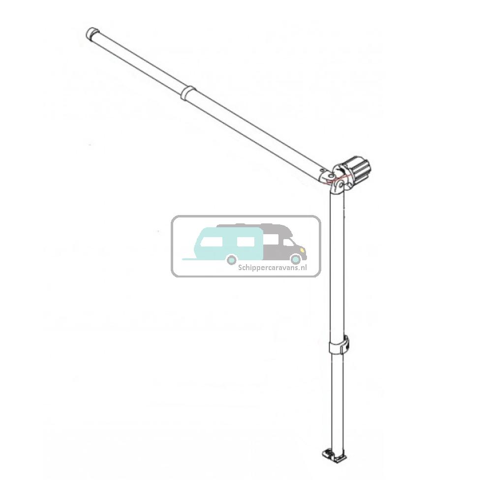 [OCS_A0028243] Fiamma left rafter + leg CaravanStore 310/440 6 holes