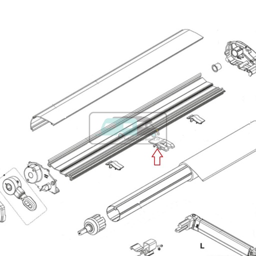 [OCS_2607349] Fiamma F80S Rafter kit 