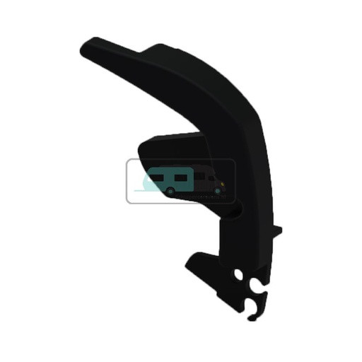 [OCS_A9903377] Fiamma F80S Eindkap Lead Rail Links Deep Black