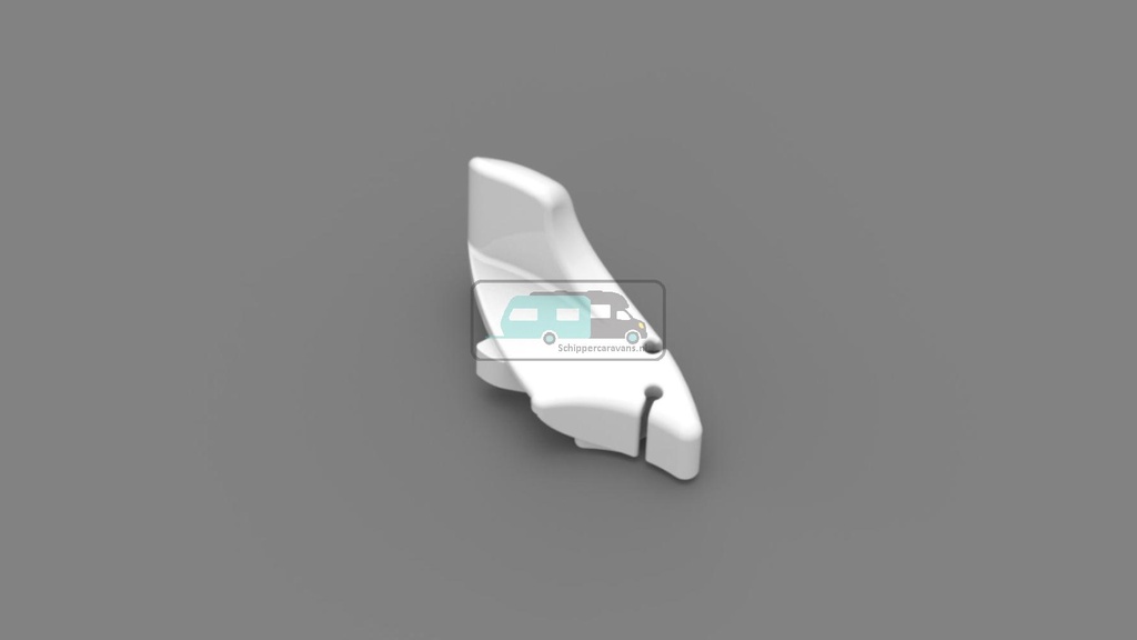 [OCS_A9901130] Fiamma Eindkap Lead Rail Polar White Links 2015 F65L