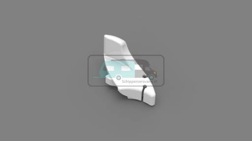 [OCS_2607472] Fiamma Eindkap Lead Rail Polar White Links 2015 F65L