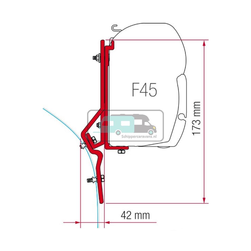 [OCS_A0007093] Fiamma Ducato<1994/Renault Master >03/1998 Kit H1/H2 F45