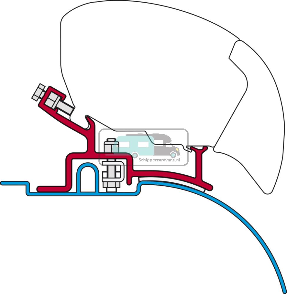 [OCS_A0017209] Fiamma Ducato/Jumper/Boxer Kit H2-L2/L3 Hoog Profiel 1994-2006 F65/F80