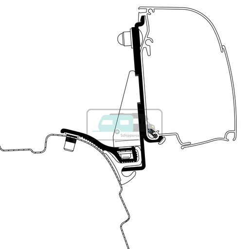 [OCS_2617207] Thule VW T5/T6 Minivan Reimo Multi Rail SWB Adapter 4200 >260