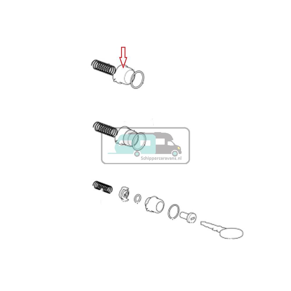 [OCS_A9902081] Thetford Serviceluik 3 Drukknop Zwart-27