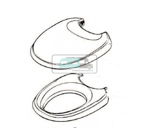 [OCS_33377] Thetford Aqua Magic Bravura Bril en Deksel wit