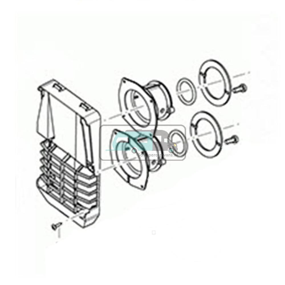 [OCS_A0000657] Truma Wand-Afvoerset S2200 zonder Buis