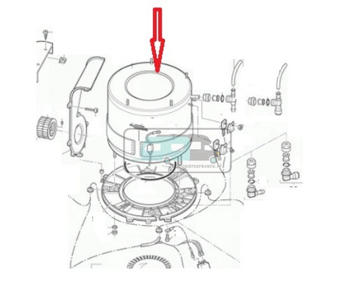 [OCS_434000-57500] Truma Verwarming Manchet C-Kachel 230V