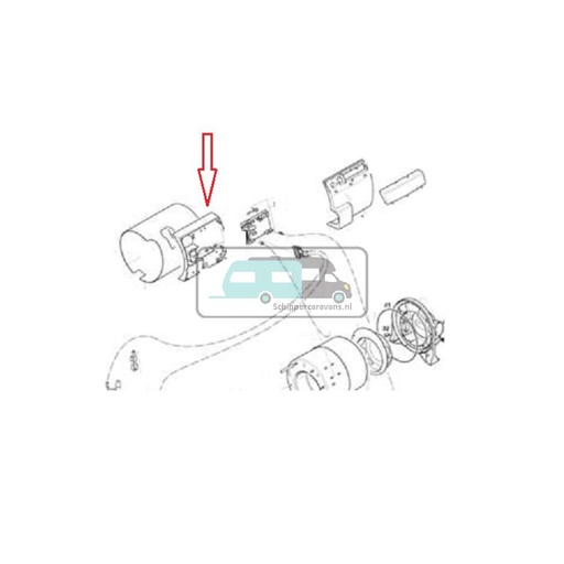 [OCS_A9906223] (36)Behuizing electronika. Achterzijde.