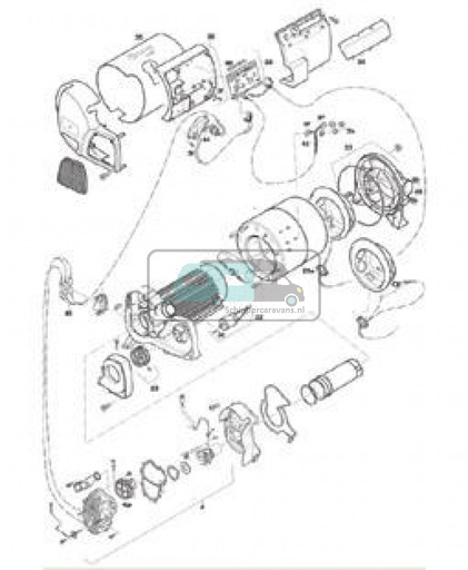 [OCS_434020-65500] (04)Branderunit compleet. Diesel uitvoering.