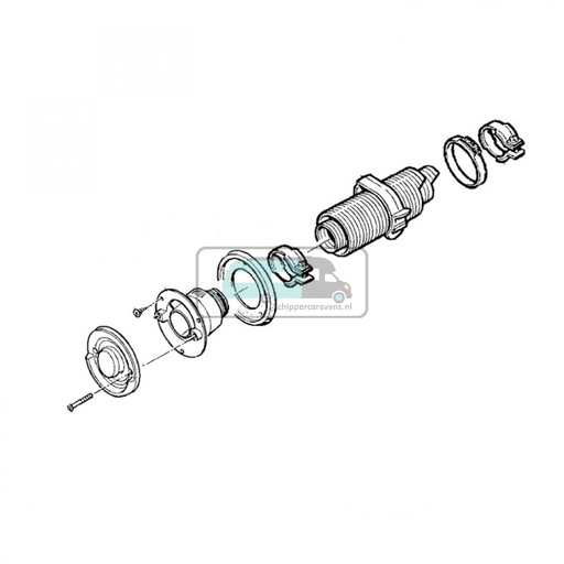 [OCS_439381-01] Truma wandschoorsteen WK24 Crèmewit
