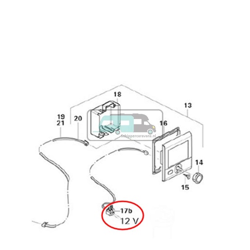 [OCS_A9901818] Truma Zekeringhouder incl 1A Zekering