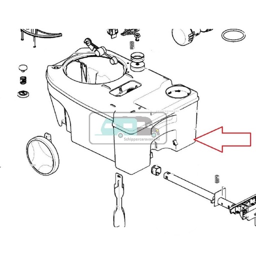 [OCS_A9902967] Thetford C250/260 Waste Holding Tank Pump Out 