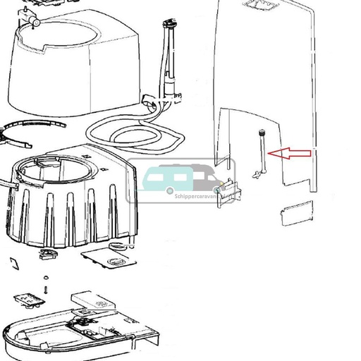 [OCS_A9902175] Thetford SC250/260 Drain