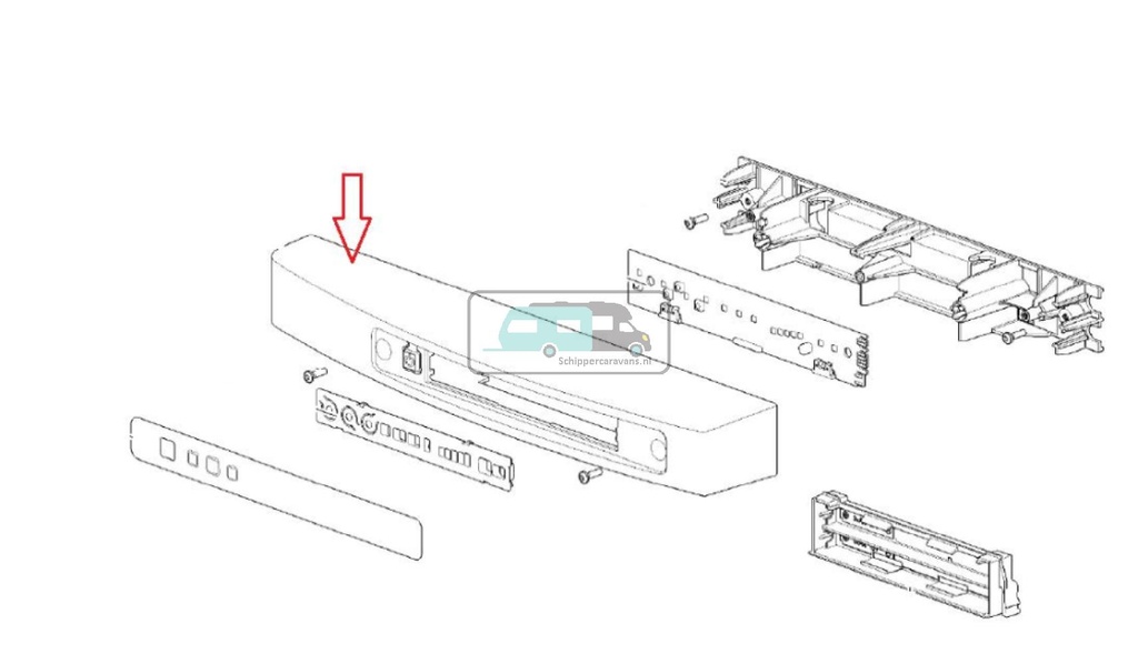 [OCS_A9902347] Thetford Koelkast N3150 Bedieningsdisplay Rechtsdraaiend