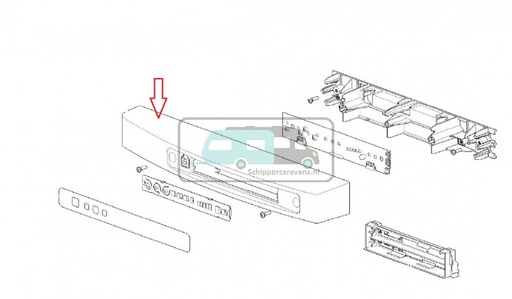 [OCS_69082627] Thetford Koelkast N3150 Bedieningsdisplay Rechtsdraaiend