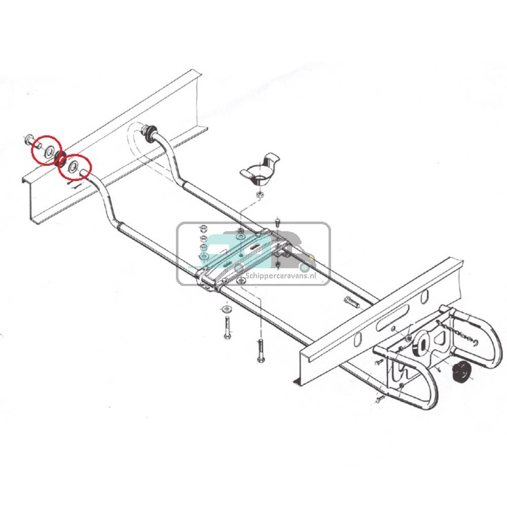 [OCS_A0034019] AL-KO Reservewielbeugel EH1 Sluitring A21