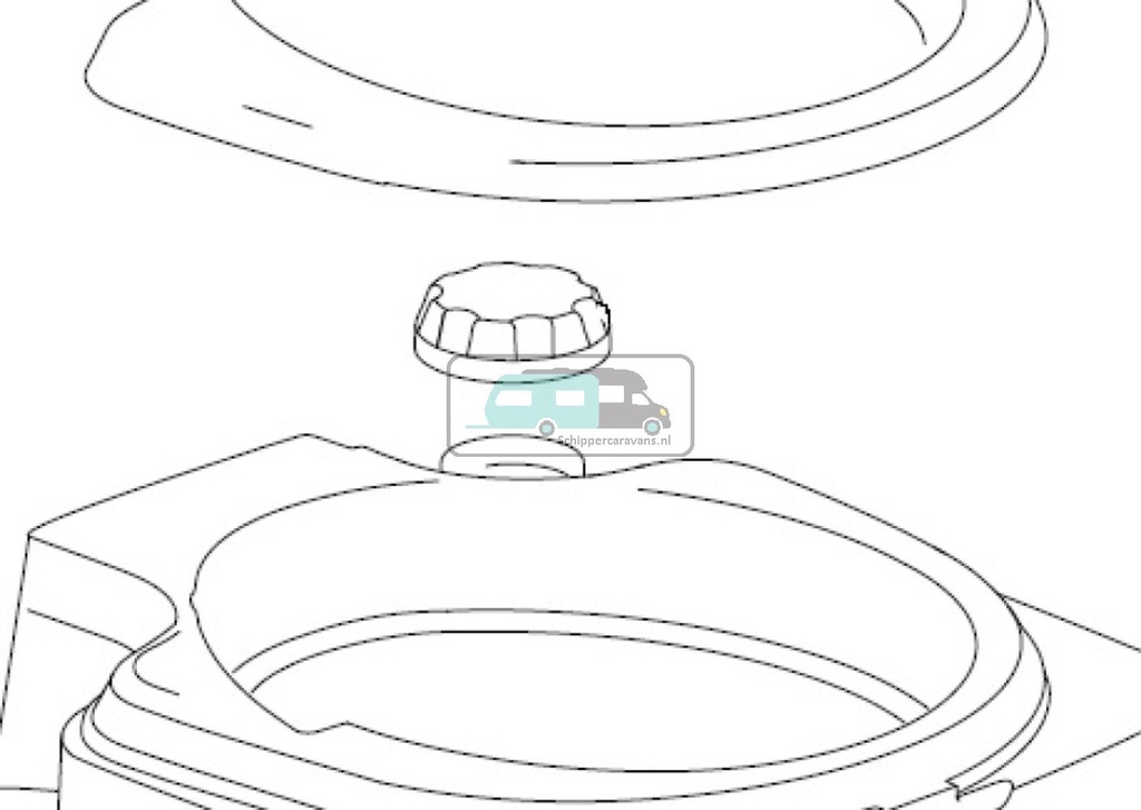 [OCS_A9902249] Thetford SPP waterfill cap Qube 145/ 165