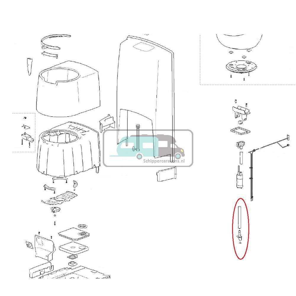 [OCS_A0024046] Thetford Flush Tube C260